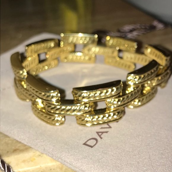 SOLD    David Yurman 18k Link Bracelet - Picture 7 of 8